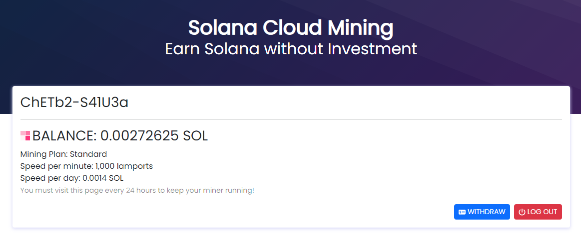 Solana Miner