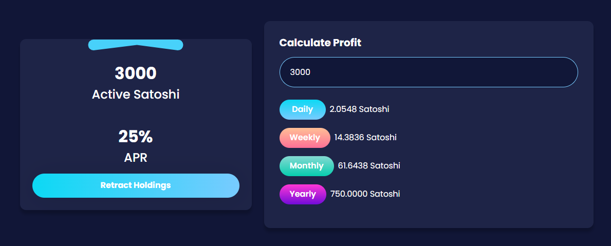 CryptoFlare - Revenue Share Calculator